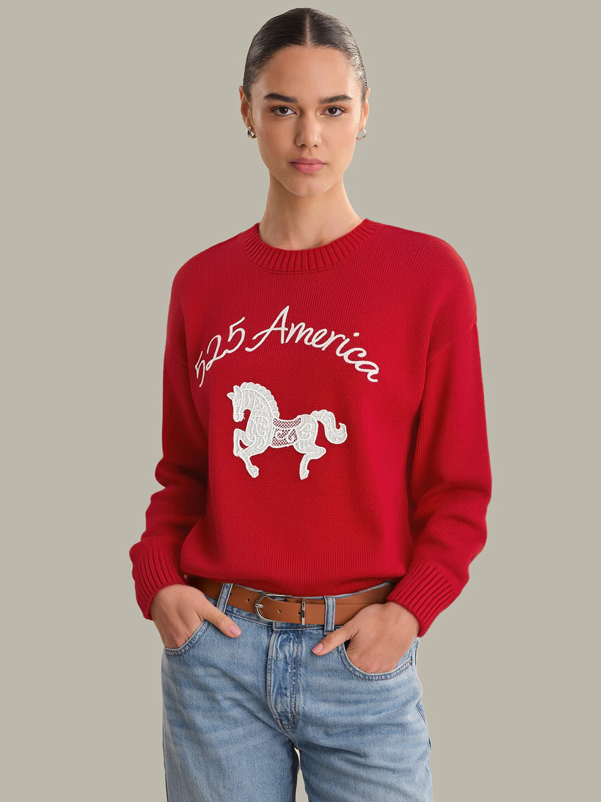 Acadia: Cotton Embroidered Sweater