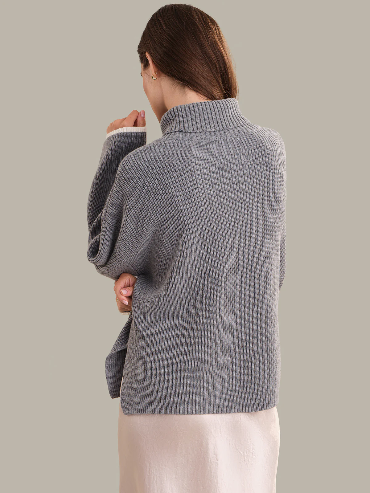 Ada: Cotton Tipped Turtleneck Sweater - Image 3