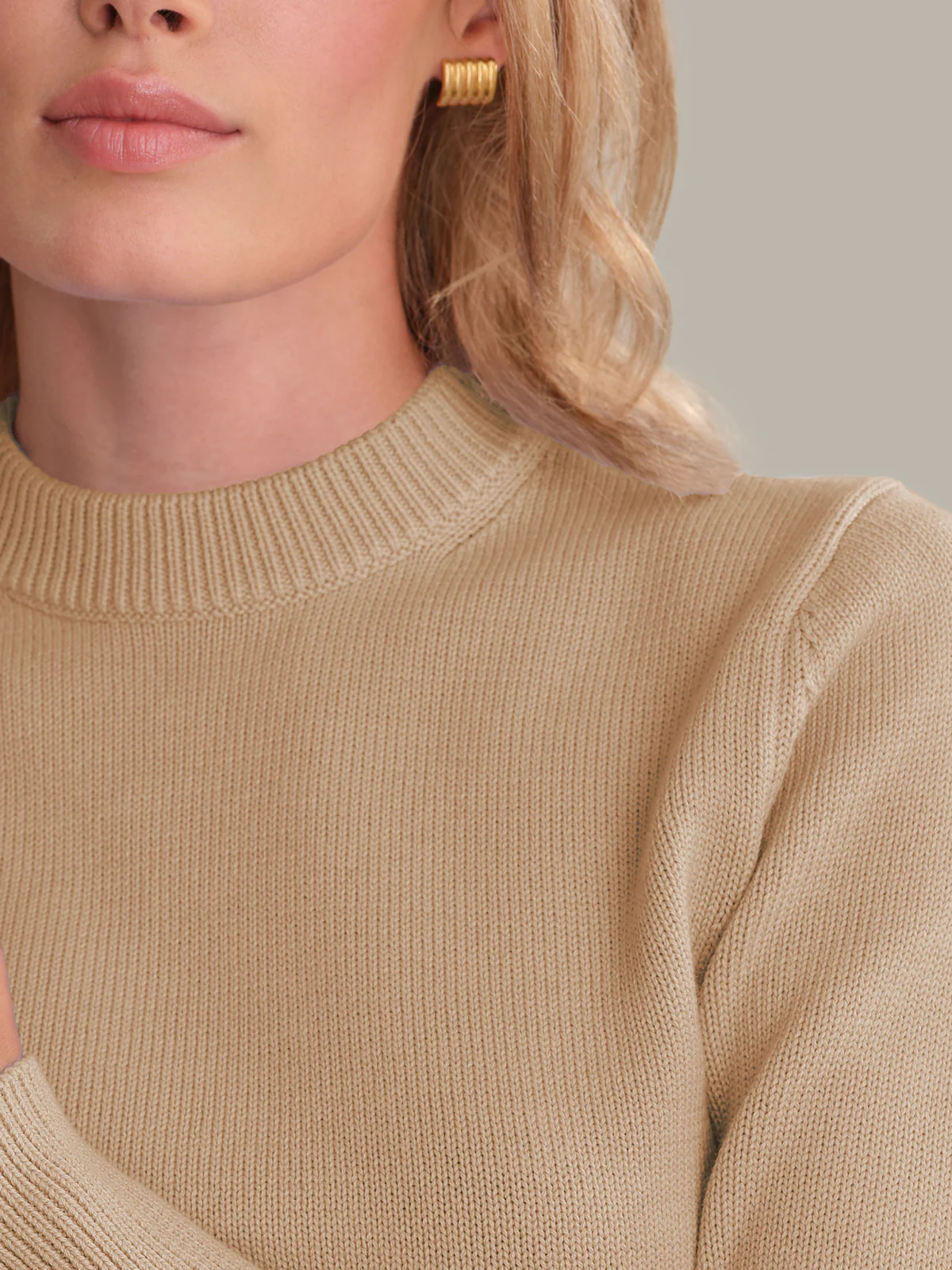 Adeline: Cropped Cotton Sweater - Image 4