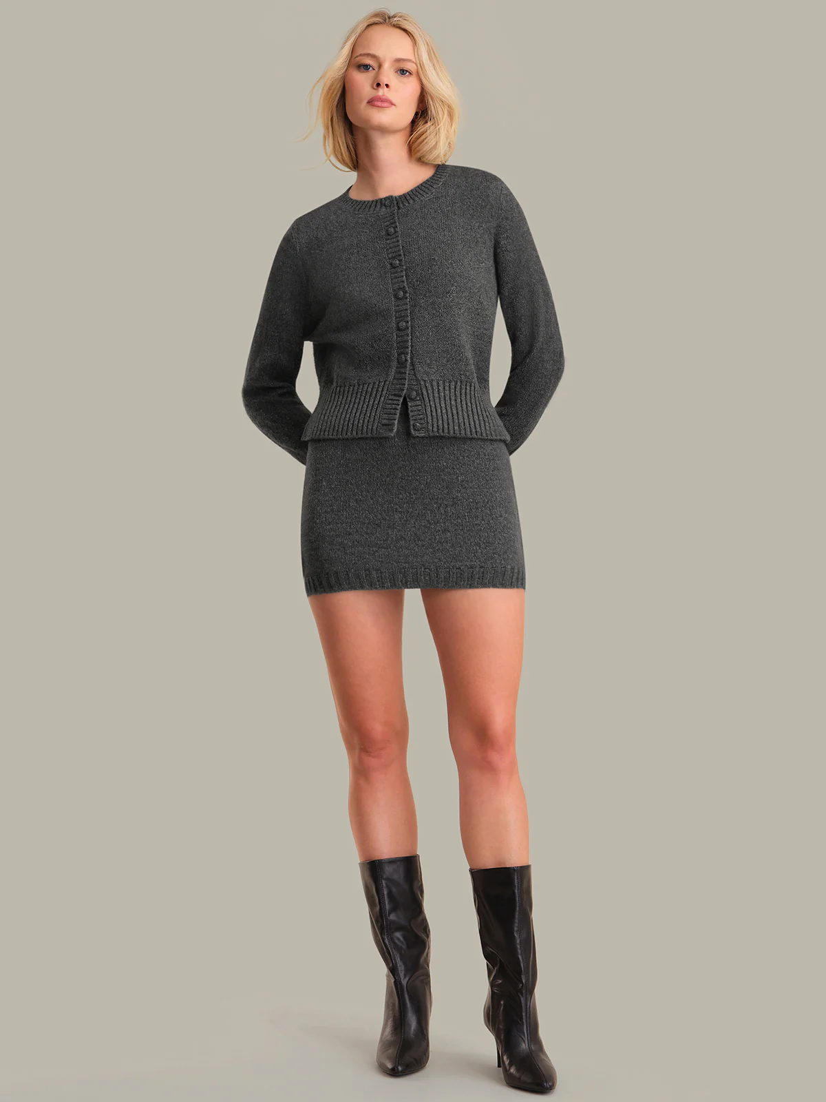 Alena: Mini Sweater Skirt