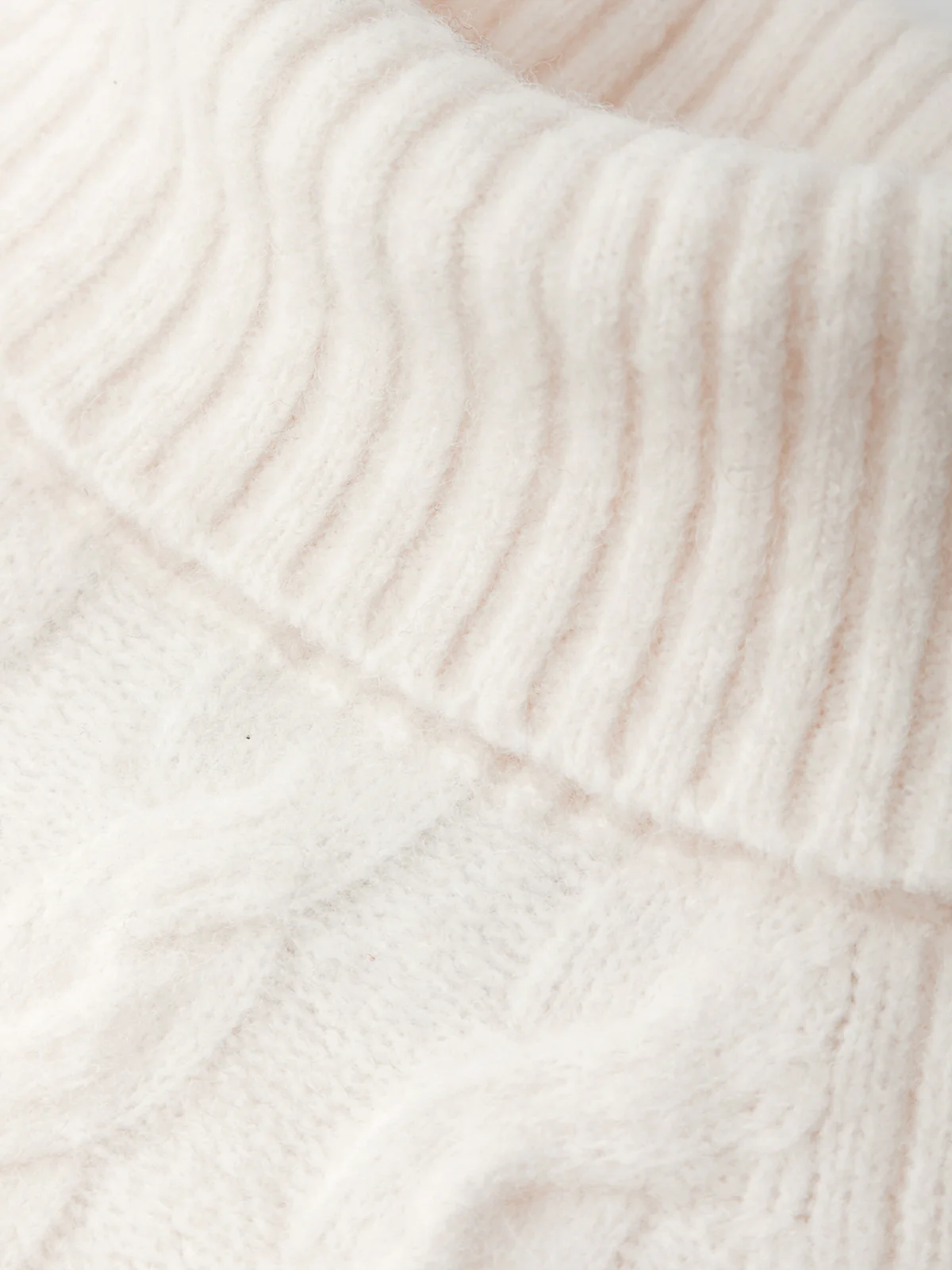 Pearl: Alpaca Cable Knit Turtleneck Sweater - Image 6