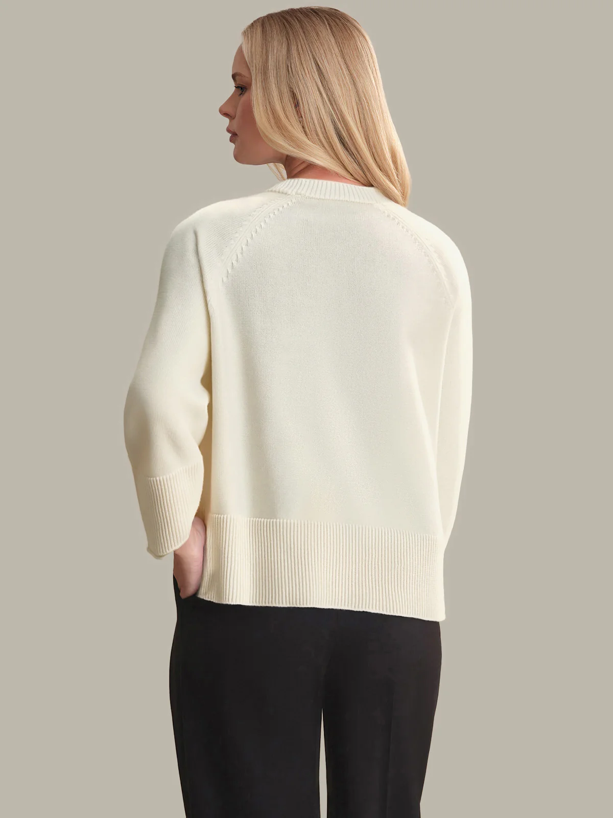 Aly: V-Neck Cotton Cardigan - Image 3