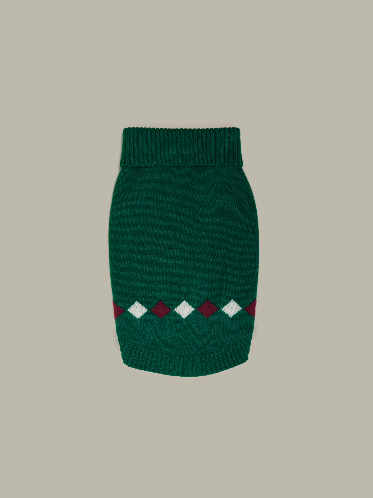 Argyle 100% Cashmere Dog Sweater