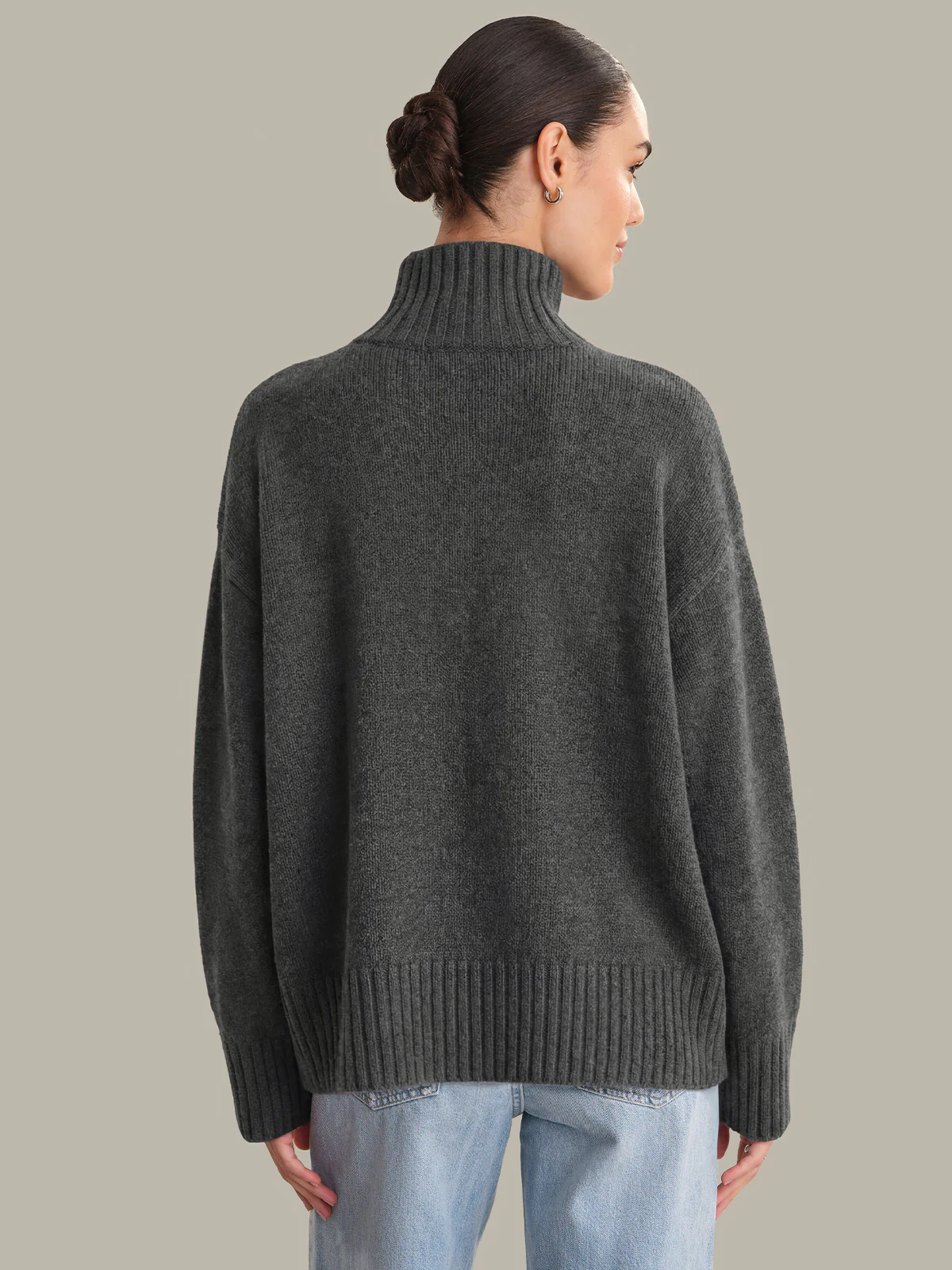Arielle: Cashmere Blend Mockneck Sweater - Image 3