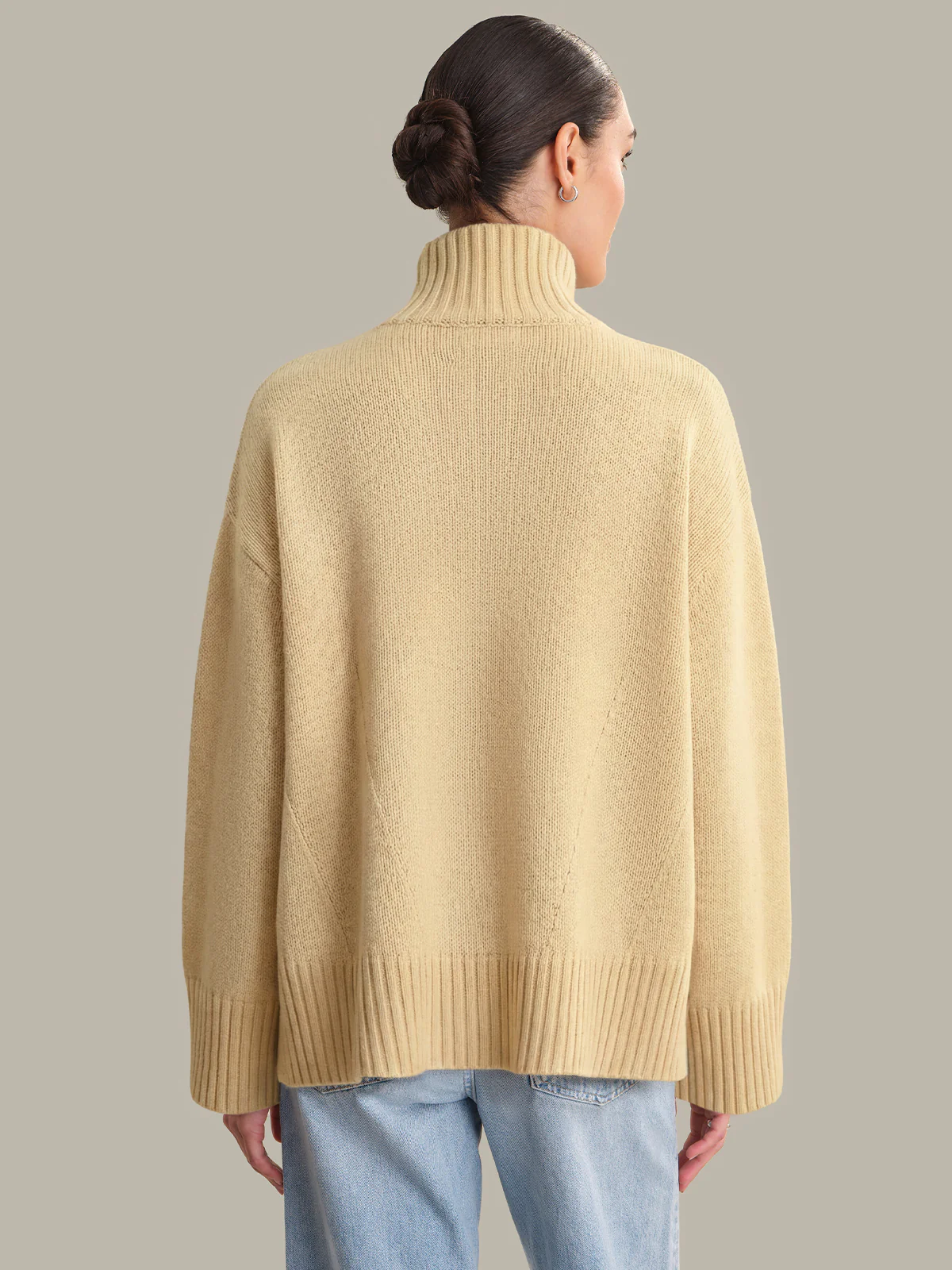 Arielle: Cashmere Blend Mockneck Sweater - Image 3
