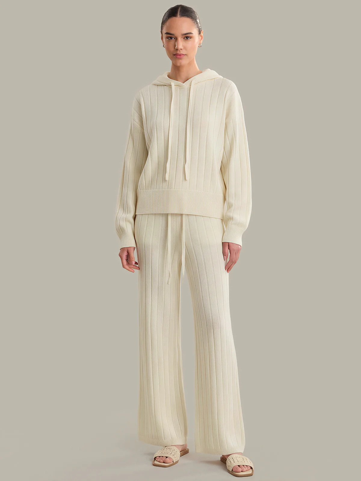 Astor: Cashmere Blend Wide Leg Pants - Image 4