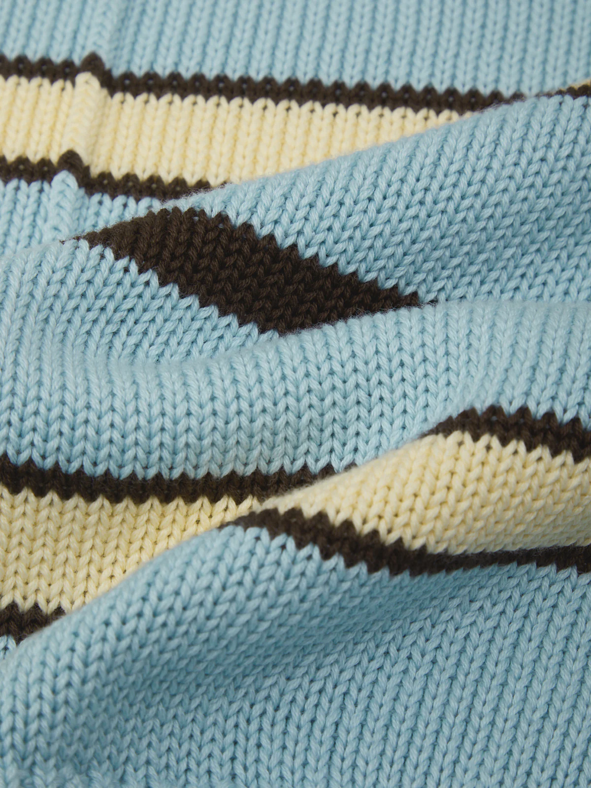 Bree: Stripe Roll Edge Cotton Sweater - Image 5