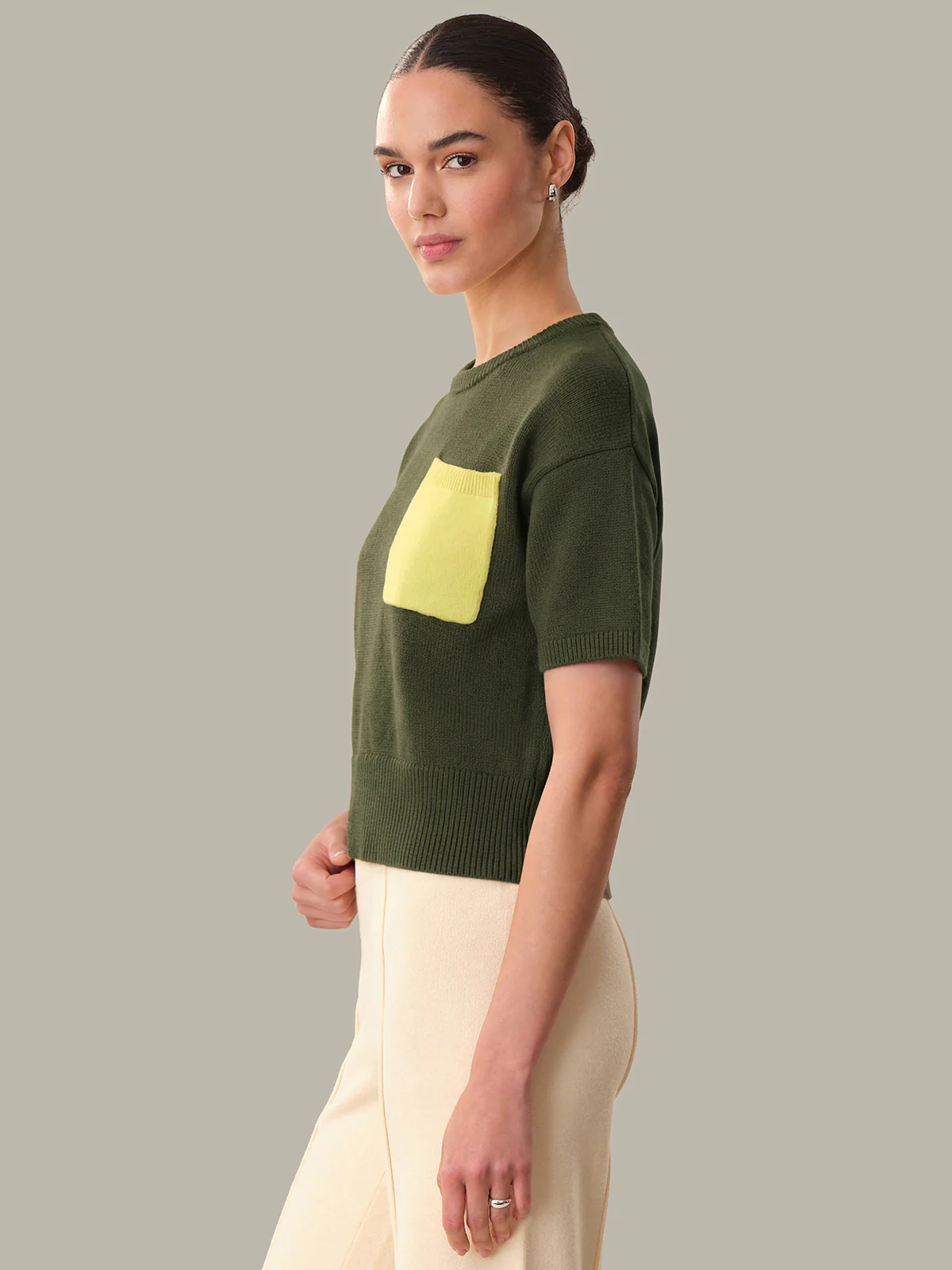 Bria: Cotton Colorblock Pullover - Image 2