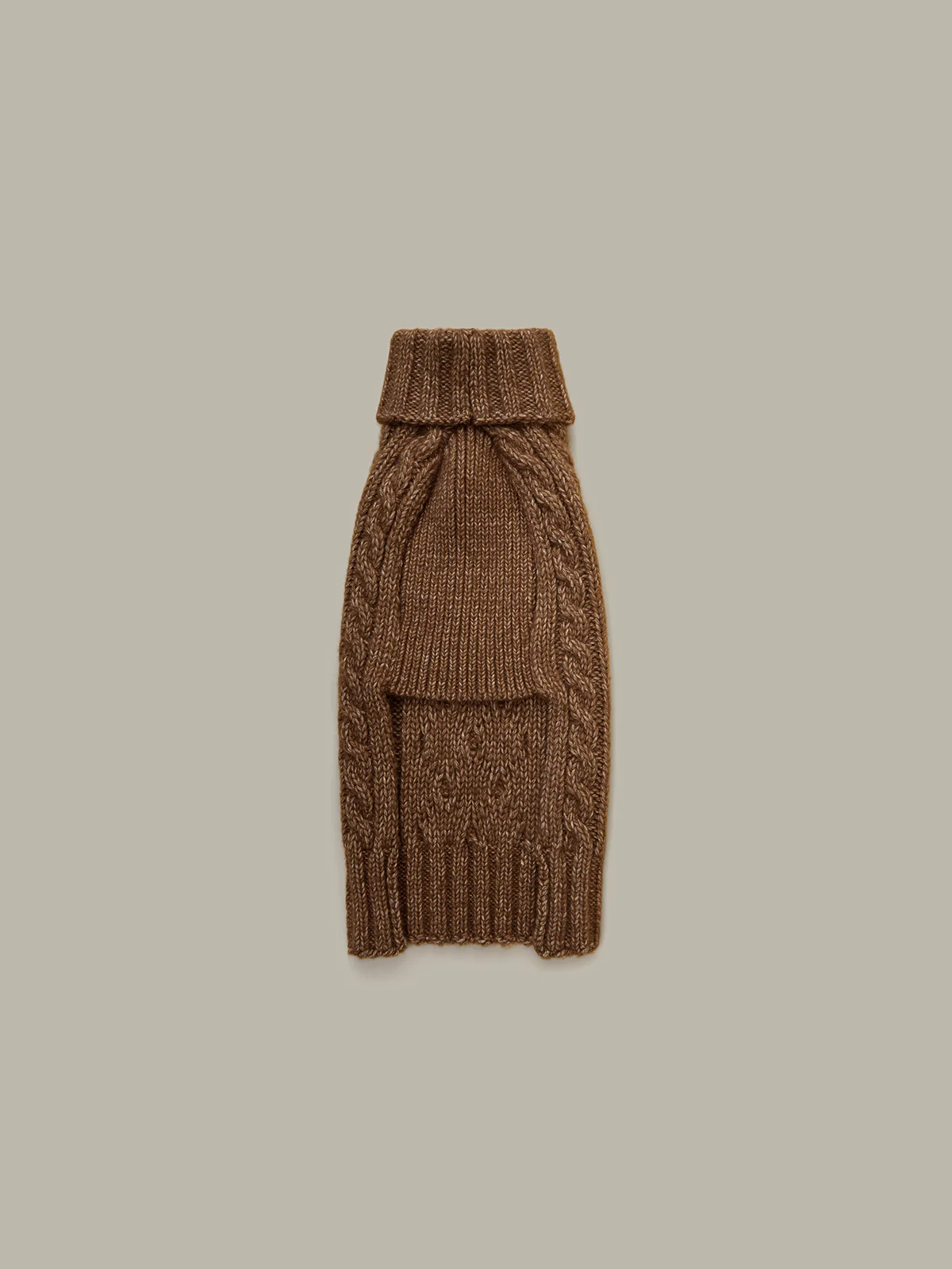 Cable Wool Blend Dog Sweater - Image 3