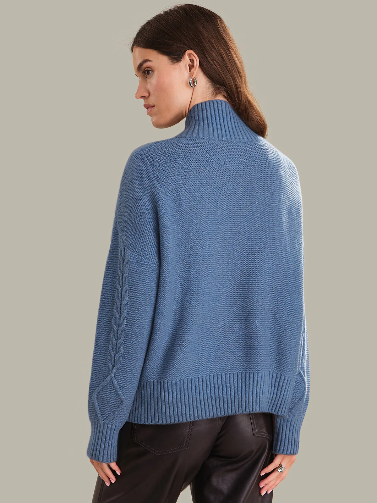 Camille: Cashmere Blend Turtleneck Sweater - Image 4