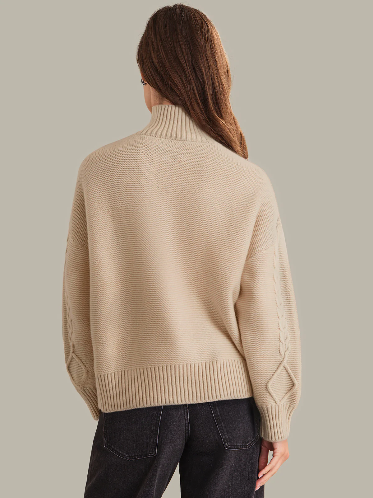 Camille: Cashmere Blend Turtleneck Sweater - Image 4