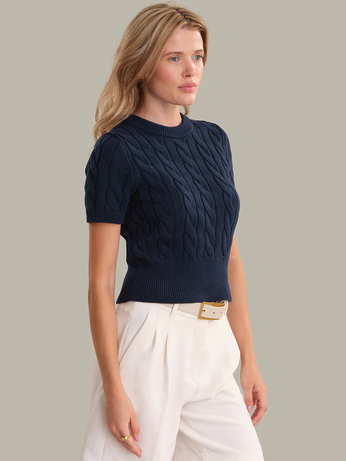 Clara: Cable Knit Pullover - Image 2