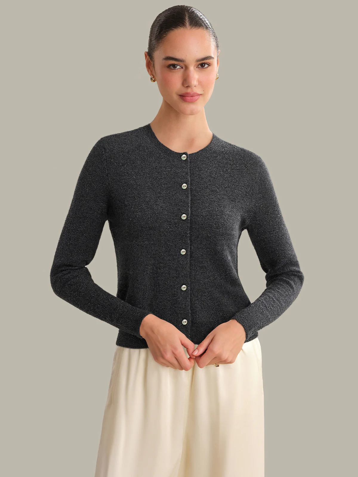 Constance: 100% Cashmere Cardigan