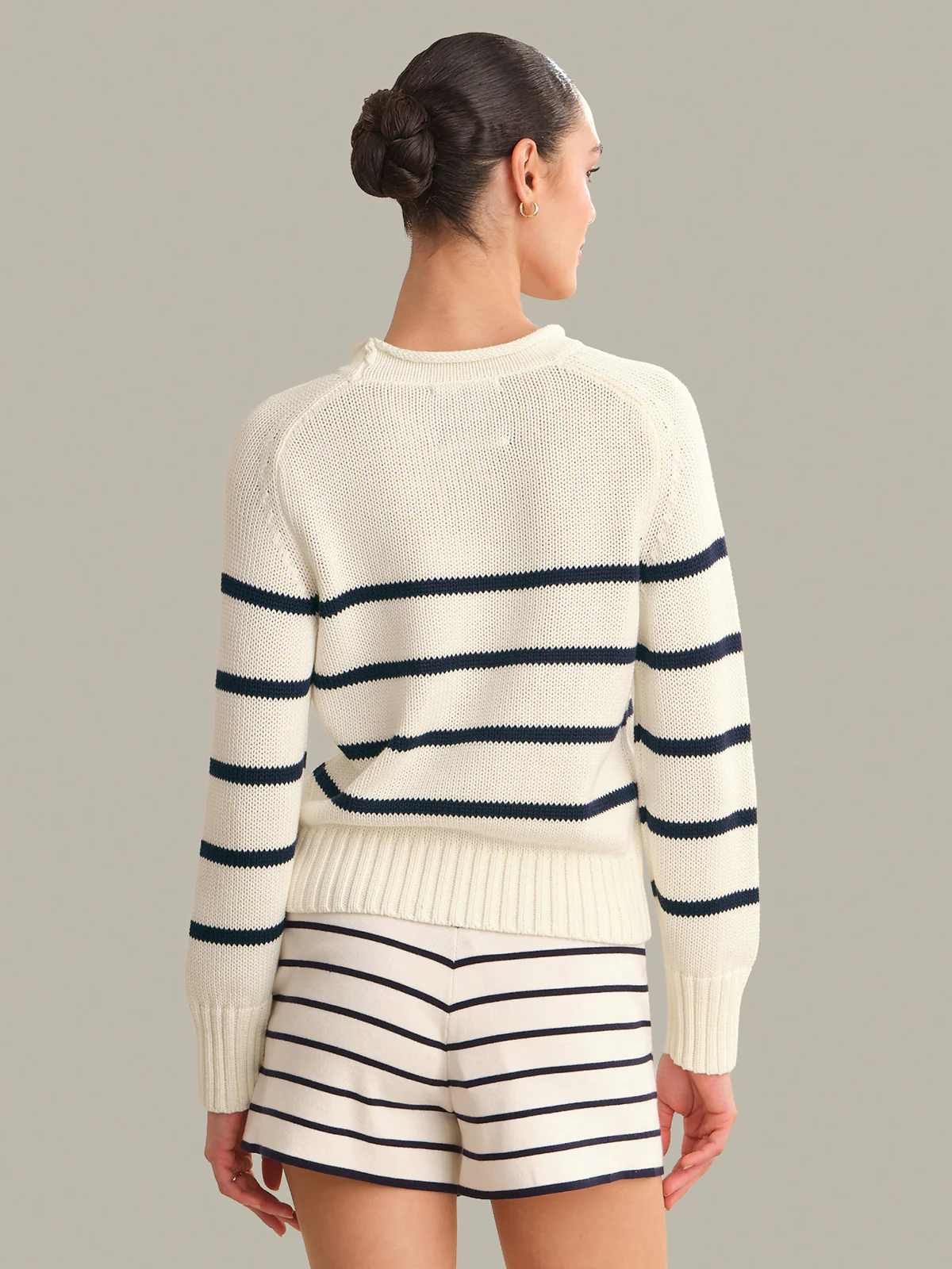 Coral Striped Pullover - Image 3
