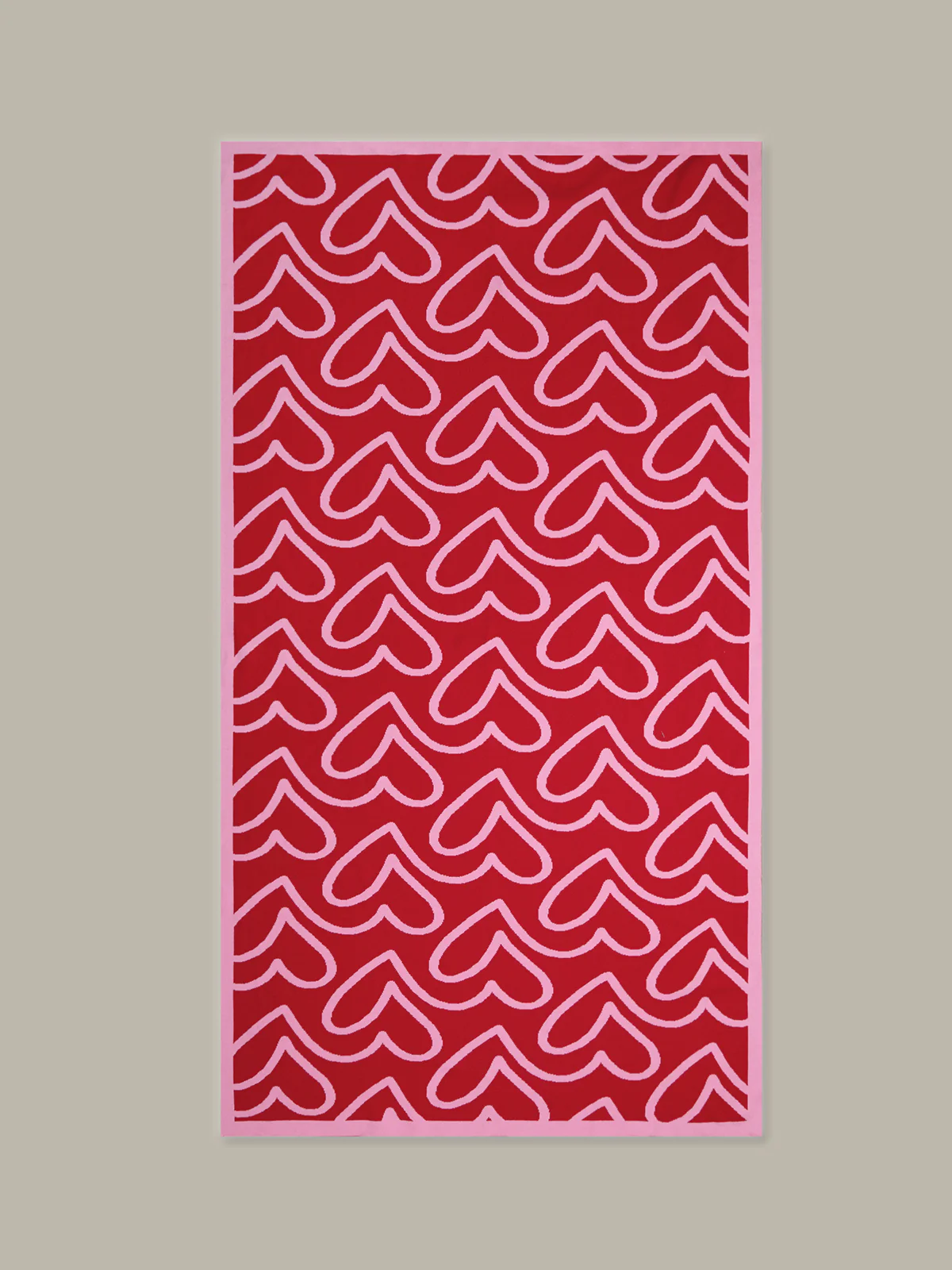 Cotton Heart Throw Blanket