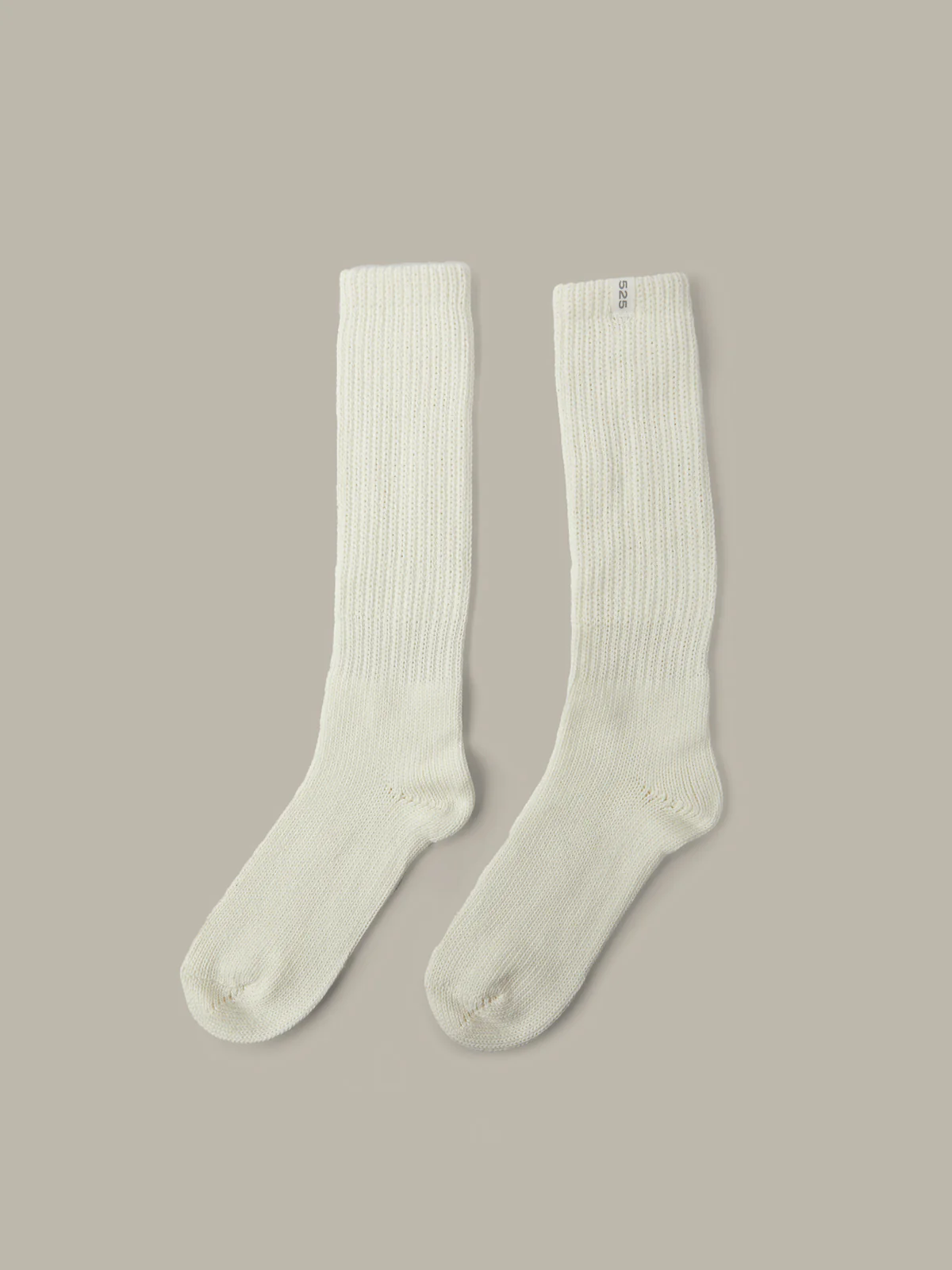 Cotton Rib Knit Crew Socks - Image 3