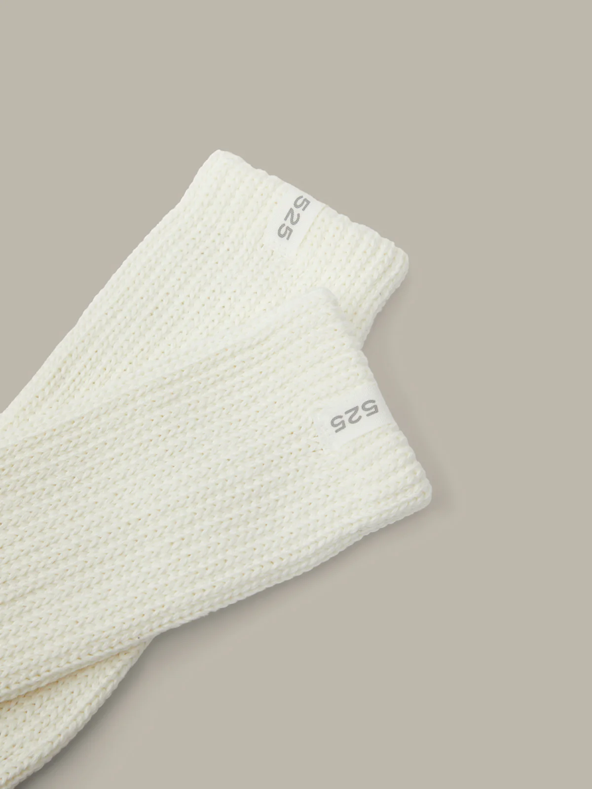 Cotton Rib Knit Crew Socks - Image 4