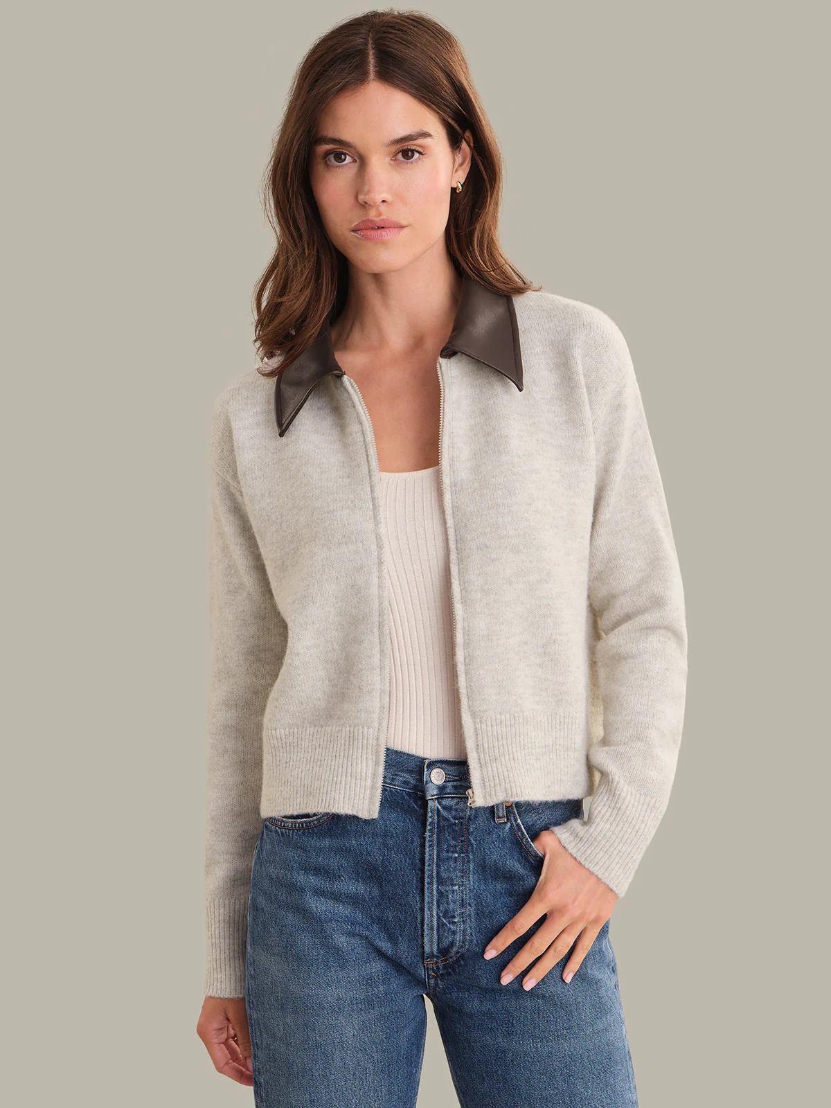 Delaney: Collared Cardigan