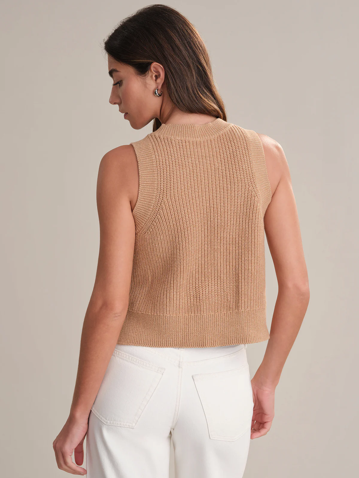 Demi: High Crewneck Cotton Tank - Image 3