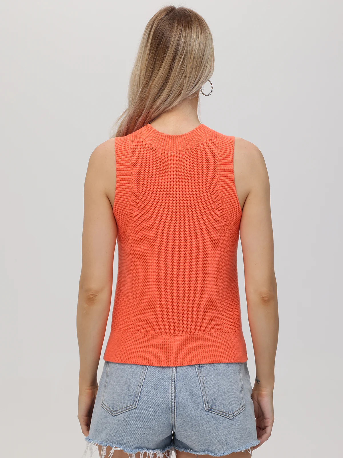 Demi: High Crewneck Cotton Tank - Image 3