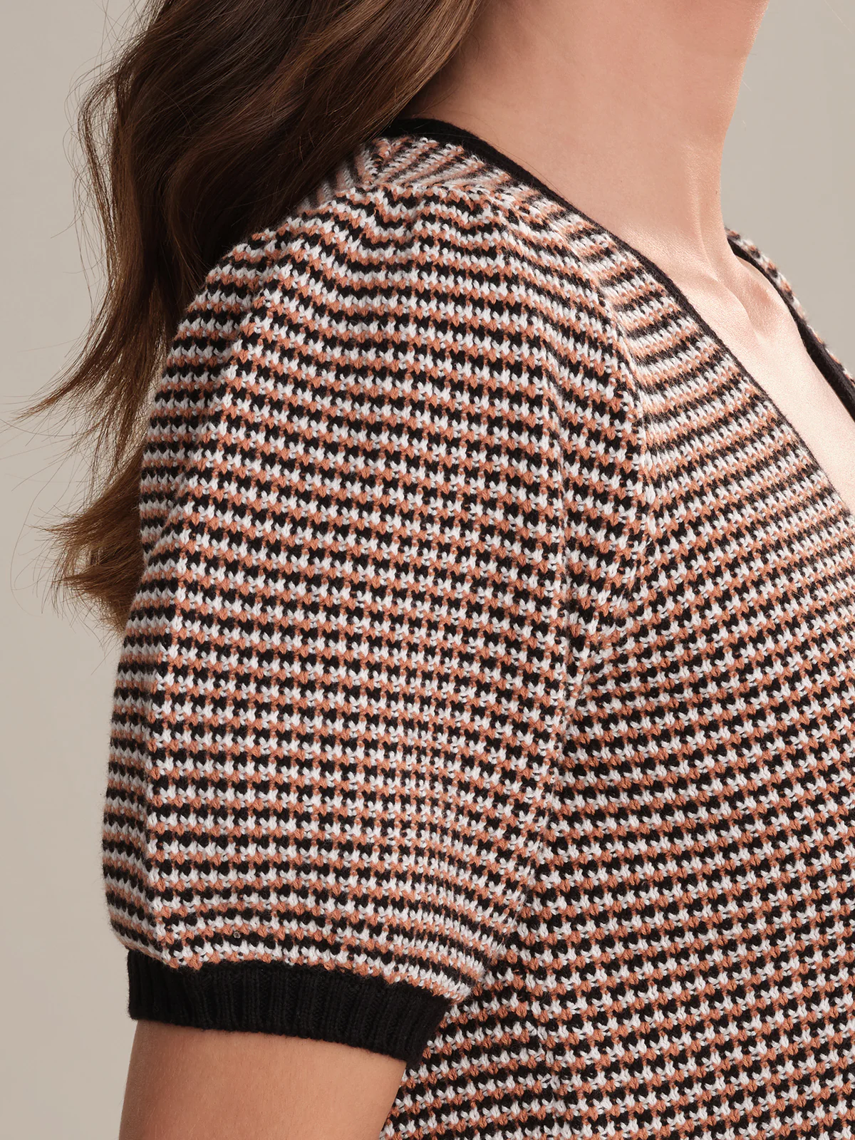 Elaine: Cotton Puff Sleeve Tie Front Top - Image 4