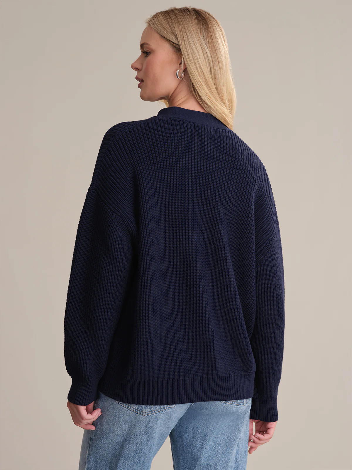 Emilia: Cotton Cocoon Cardigan - Image 3