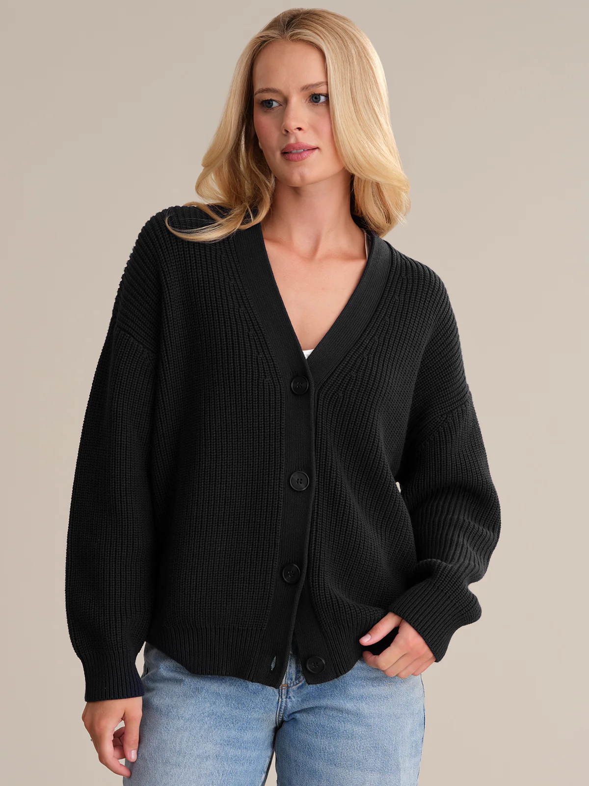 Emilia: Cotton Cocoon Cardigan