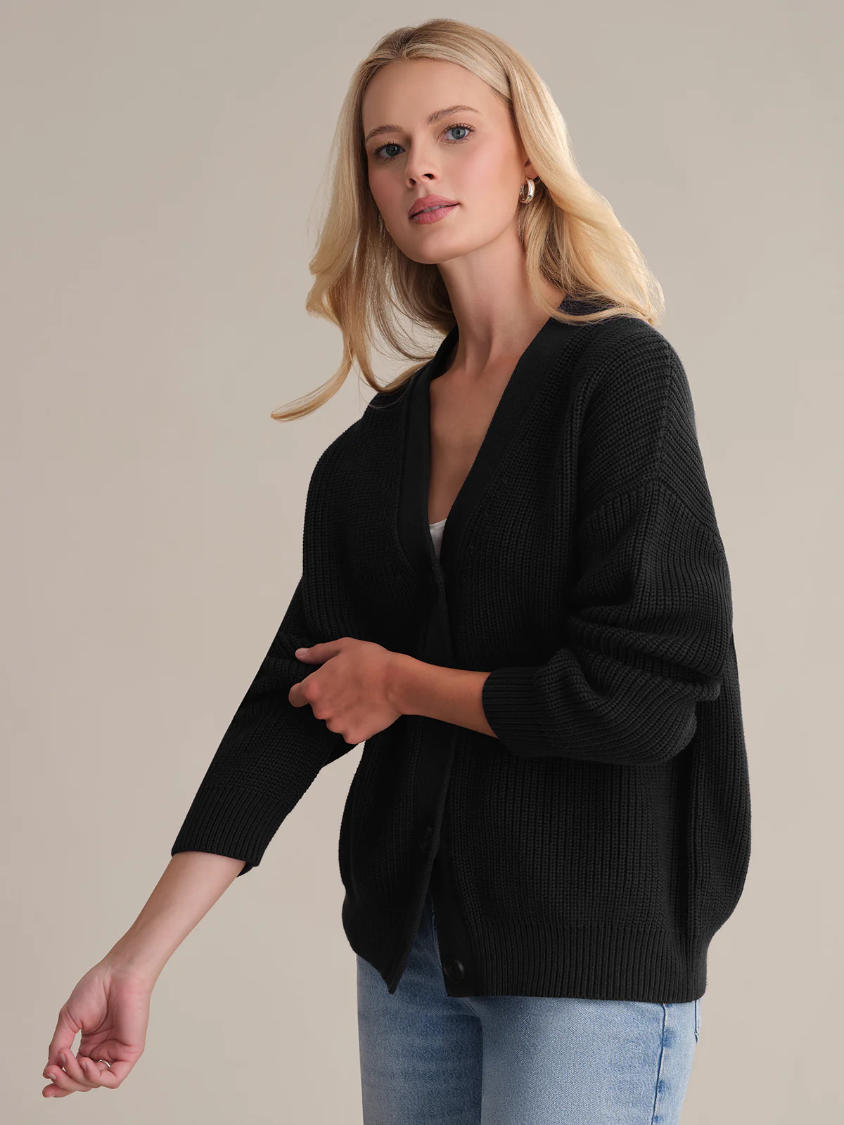 Emilia: Cotton Cocoon Cardigan - Image 2
