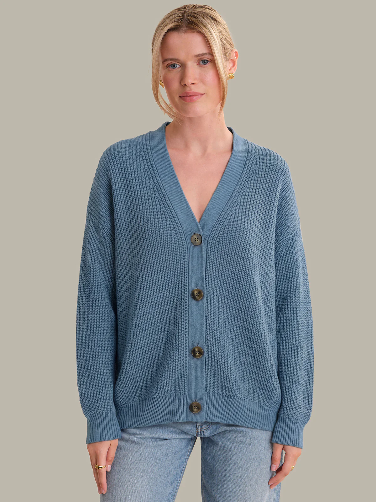 Emilia: Cotton Cocoon Cardigan