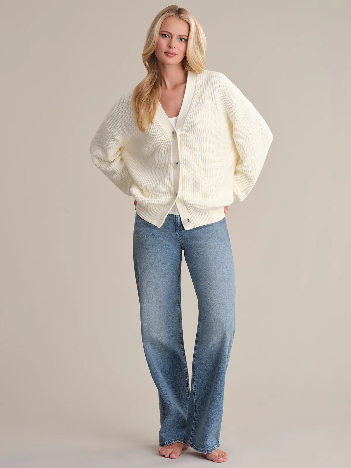 Emilia: Cotton Cocoon Cardigan - Image 4