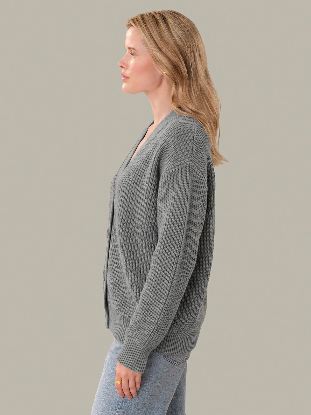 Emilia: Cotton Cocoon Cardigan - Image 2