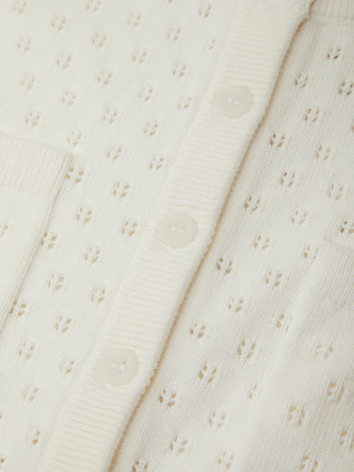 Esme: Pointelle Cotton Cardigan - Image 4