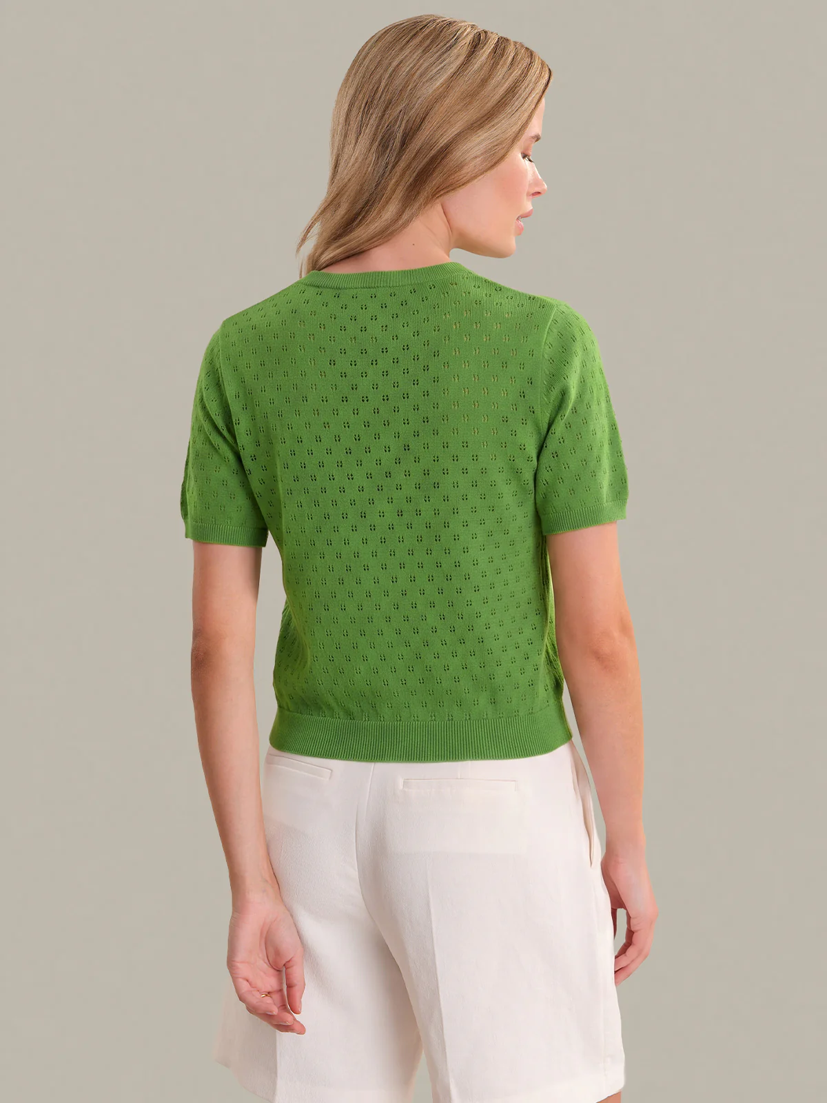 Esme: Pointelle Cotton Cardigan - Image 3