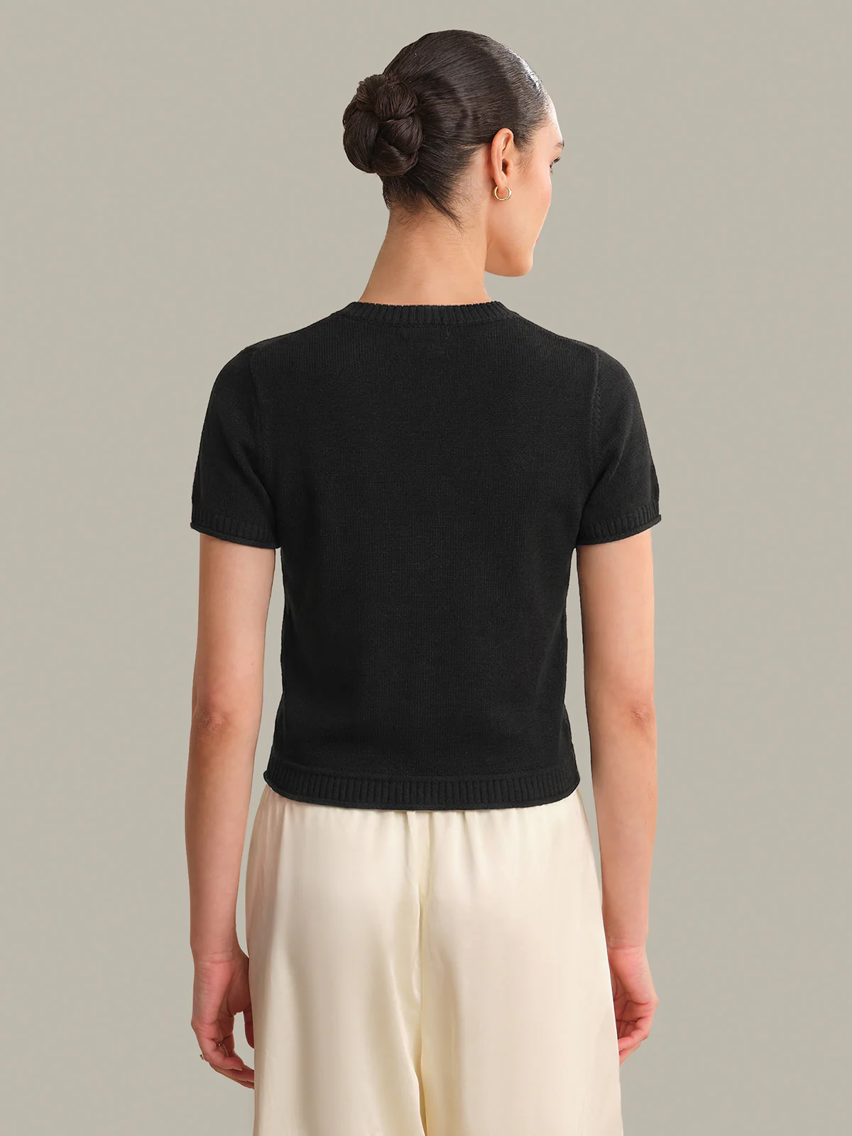 Fiona: Classic Cotton Short Sleeve Tee - Image 3