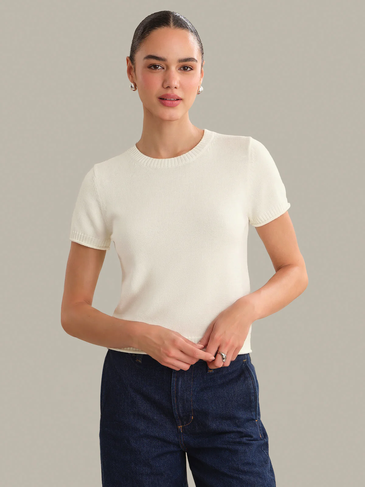 Fiona: Classic Cotton Short Sleeve Tee