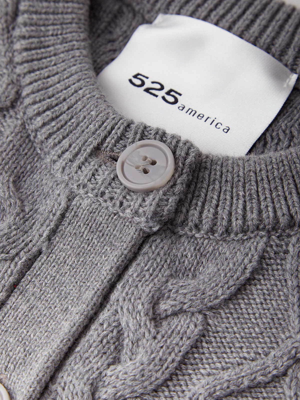 Florence: Cotton Cable Knit Cardigan - Image 5