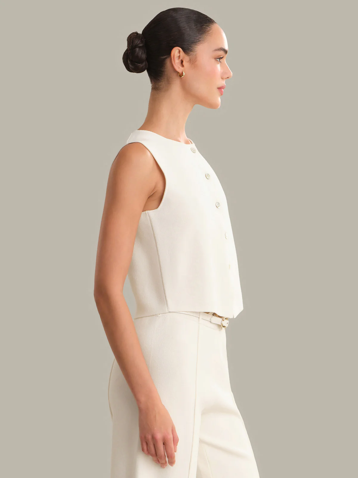 Francesca Button Front Vest - Image 2