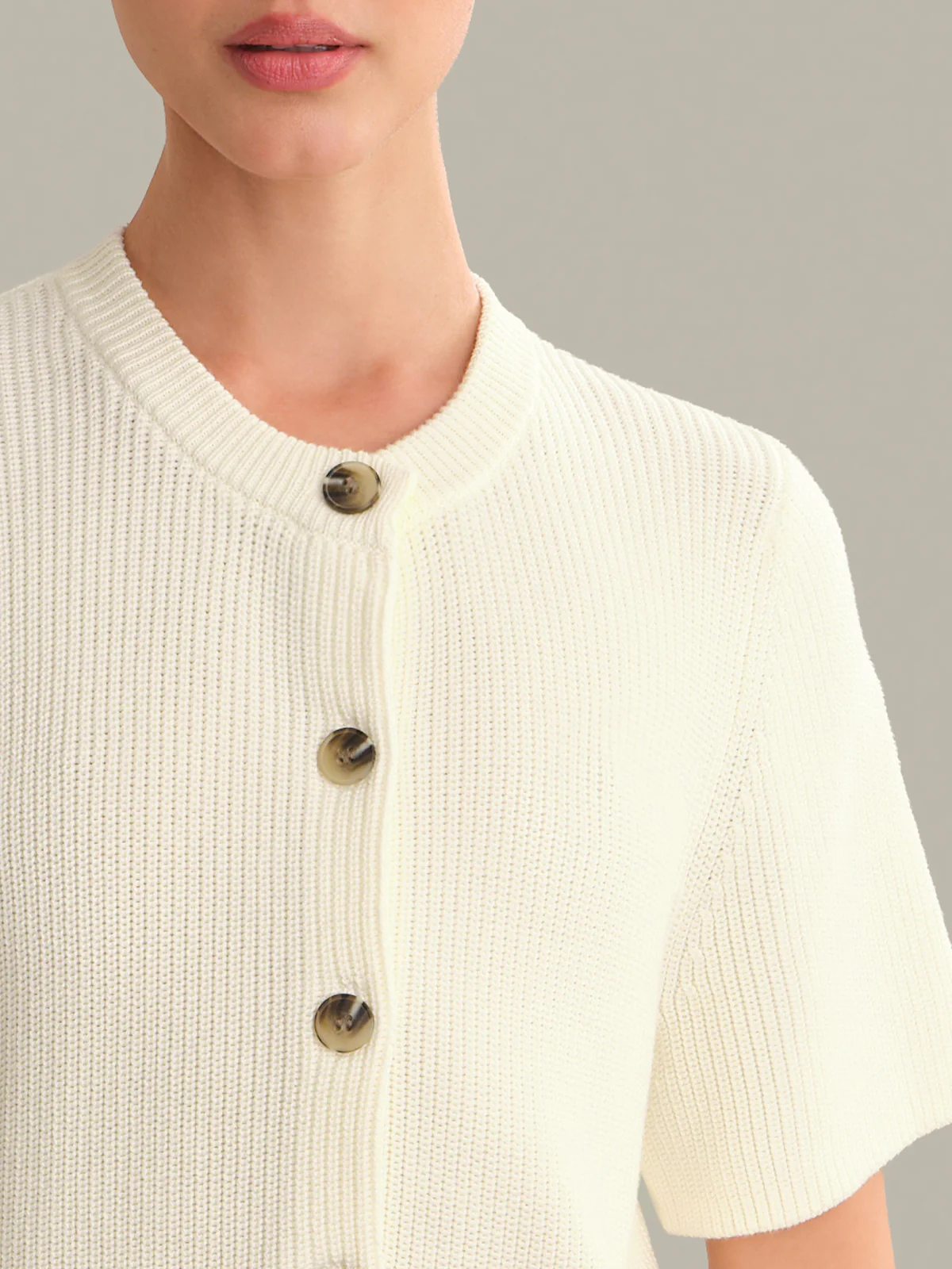 Ginevra Short Sleeve Shaker Cardigan - Image 4