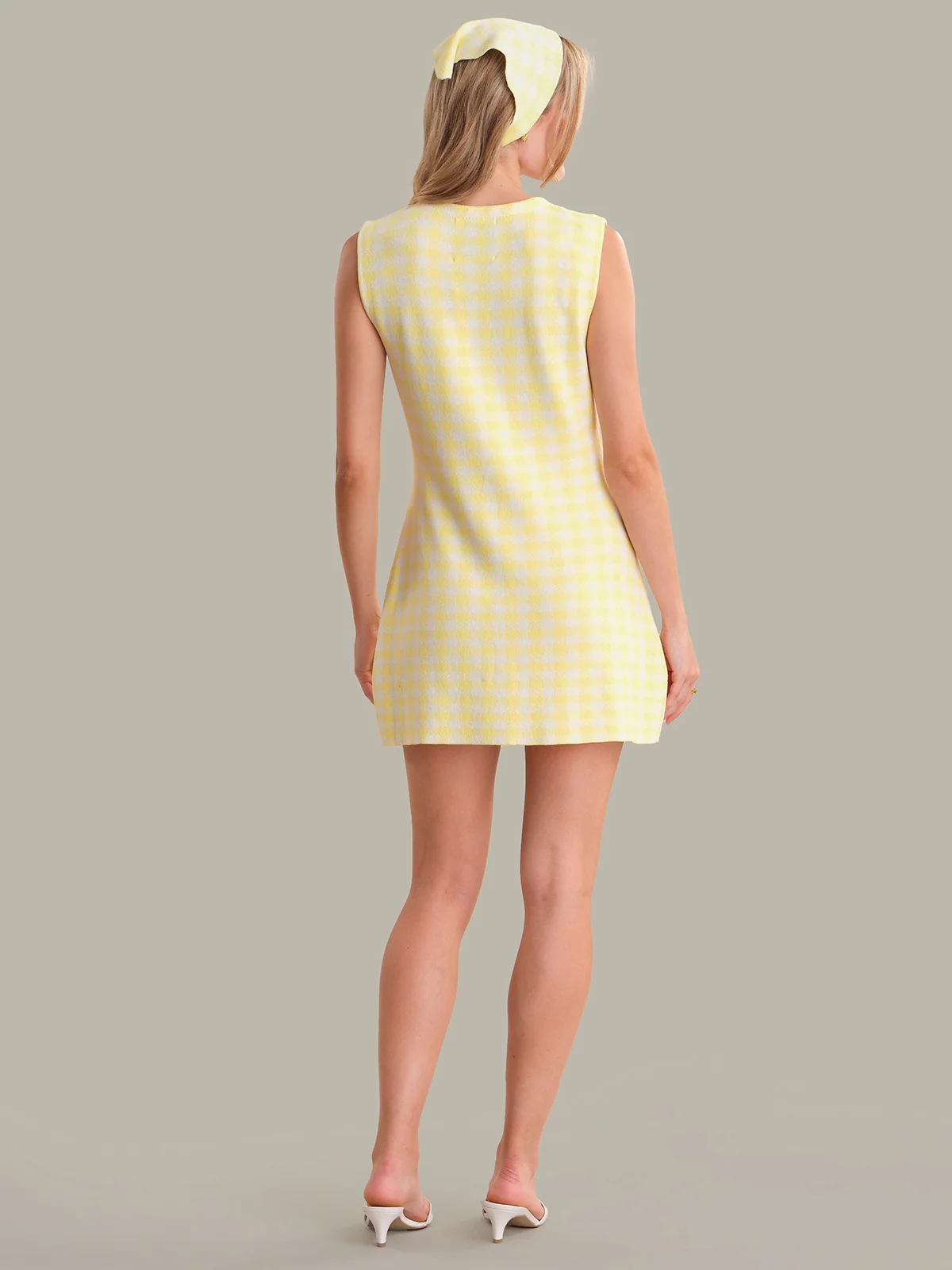 Harlow: Gingham Mini Dress - Image 3