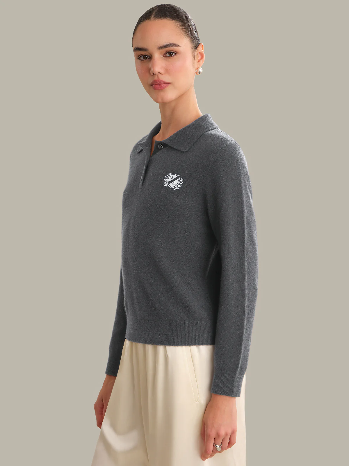 Hayes: 100% Cashmere Classic Polo - Image 2