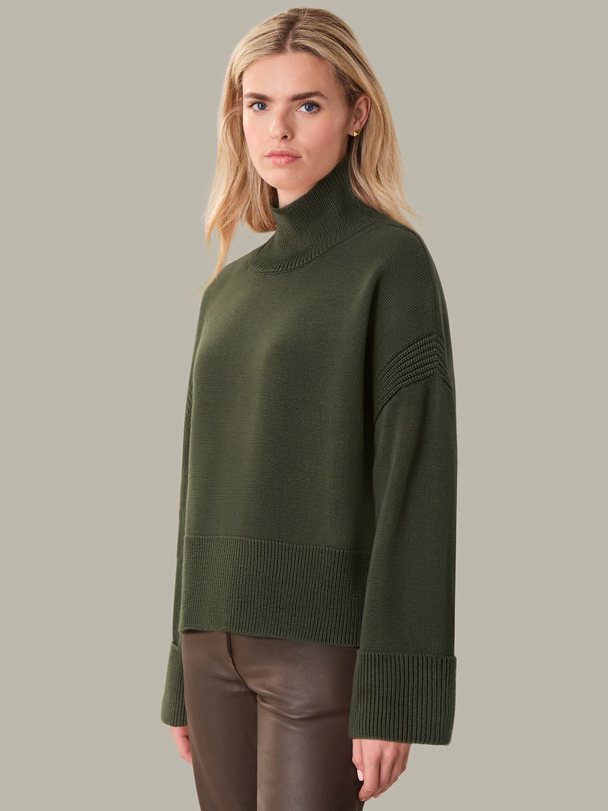 Hazel: Cotton Turtleneck Sweater - Image 2