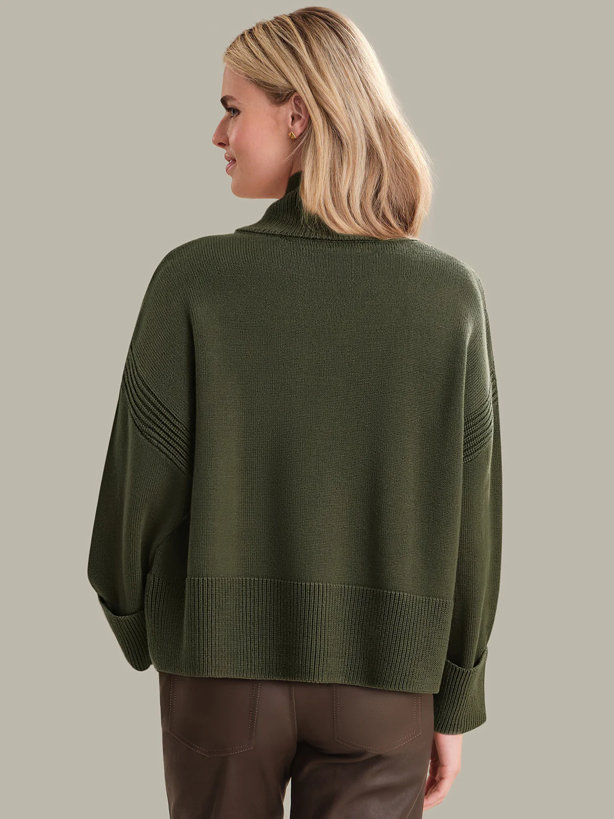 Hazel: Cotton Turtleneck Sweater - Image 3