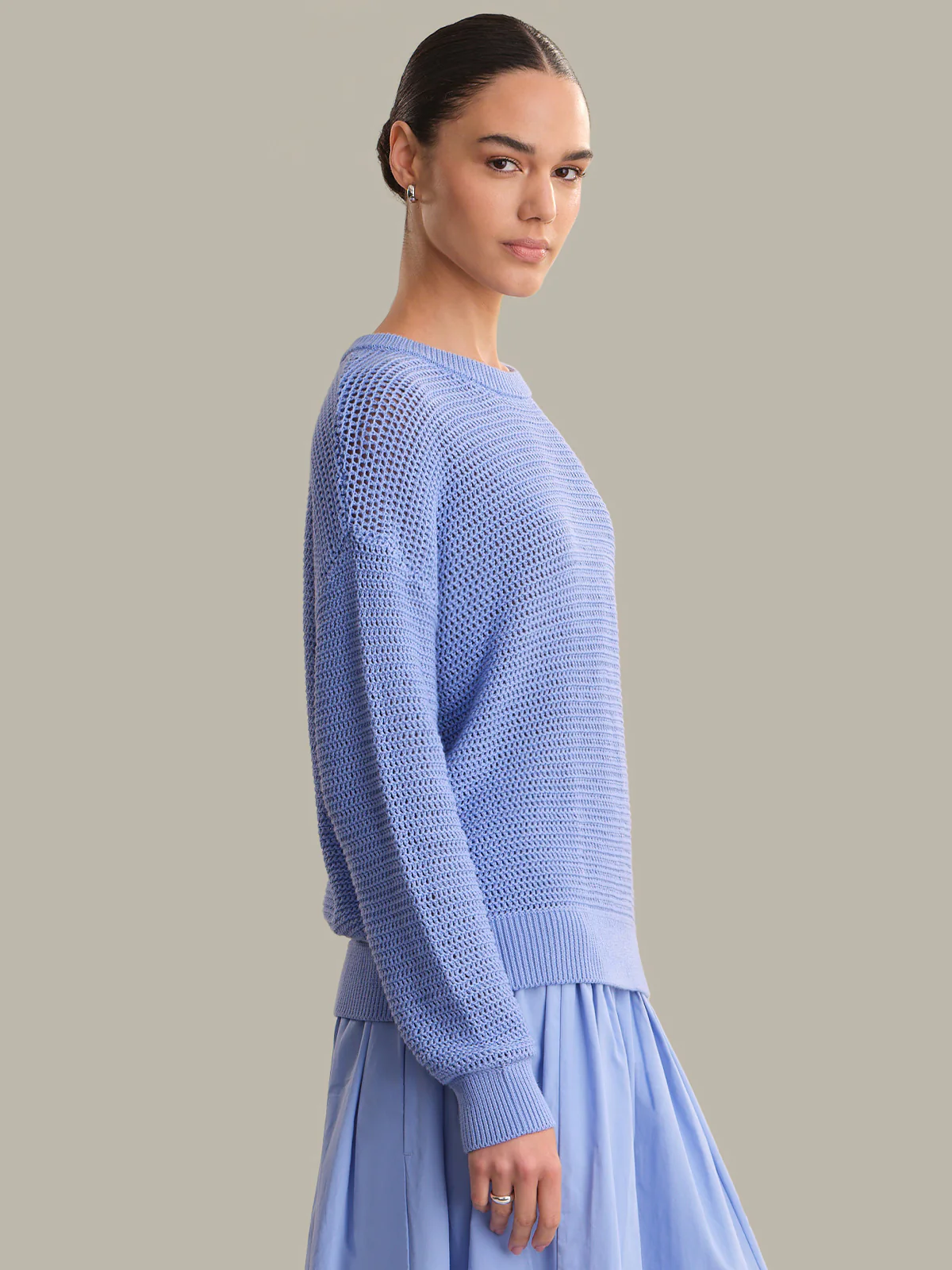 Iris: Cotton Open Stitch Sweater - Image 2