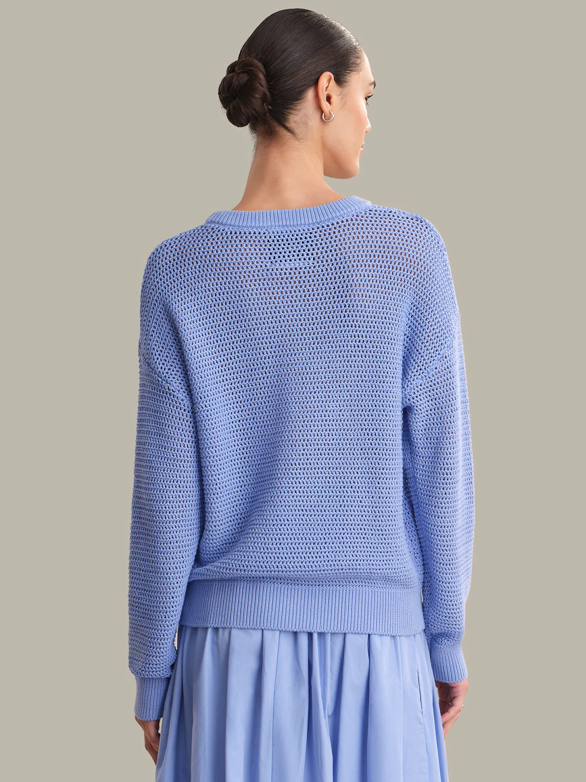 Iris: Cotton Open Stitch Sweater - Image 3