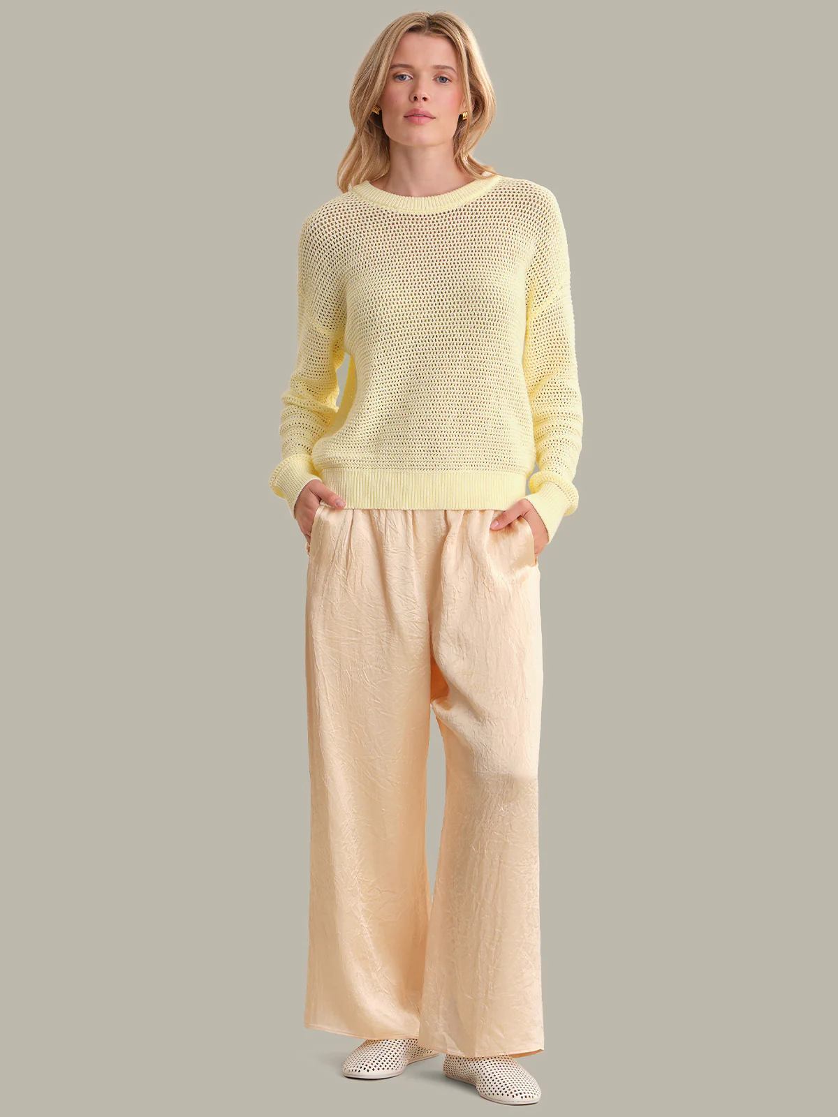 Iris: Cotton Open Stitch Sweater - Image 4