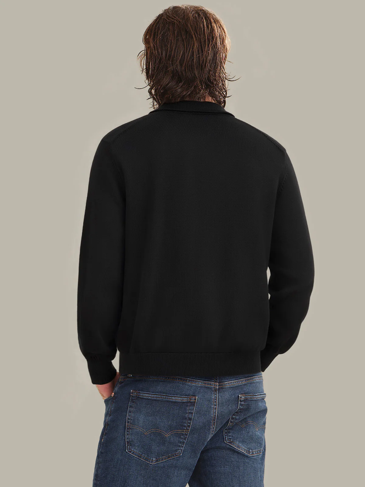 James: Men's Cotton Full Zip Cardigan - Image 3