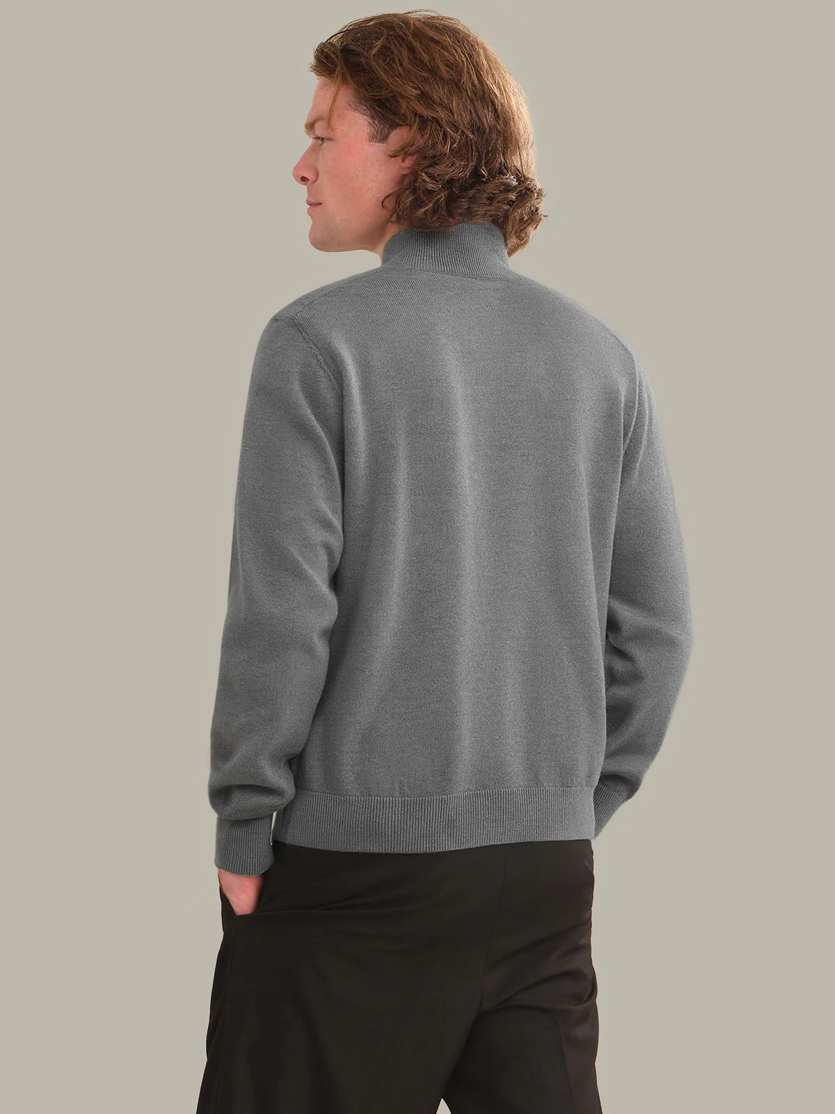James: Men's Cotton Full Zip Cardigan - Image 3