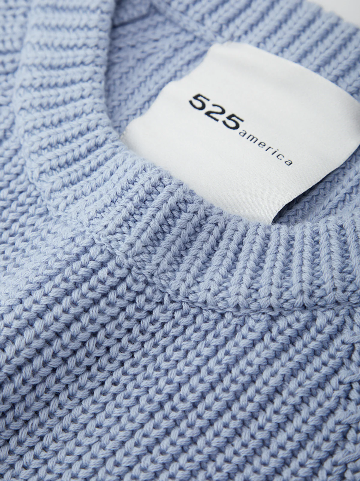 Jane: Crewneck Shaker Stitch Cotton Sweater - Image 5