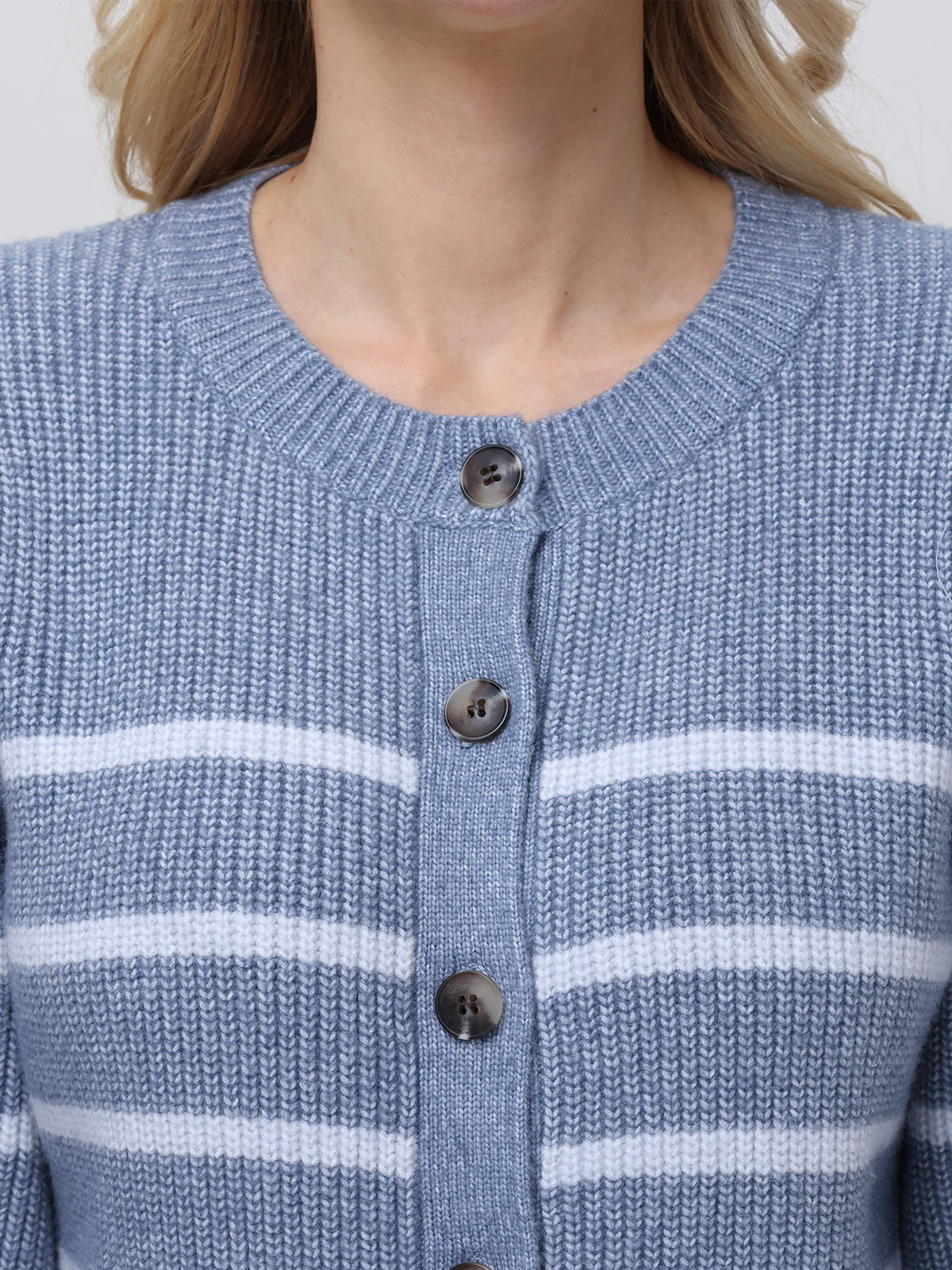 Josie: Crewneck Stripe Cardigan - Image 5