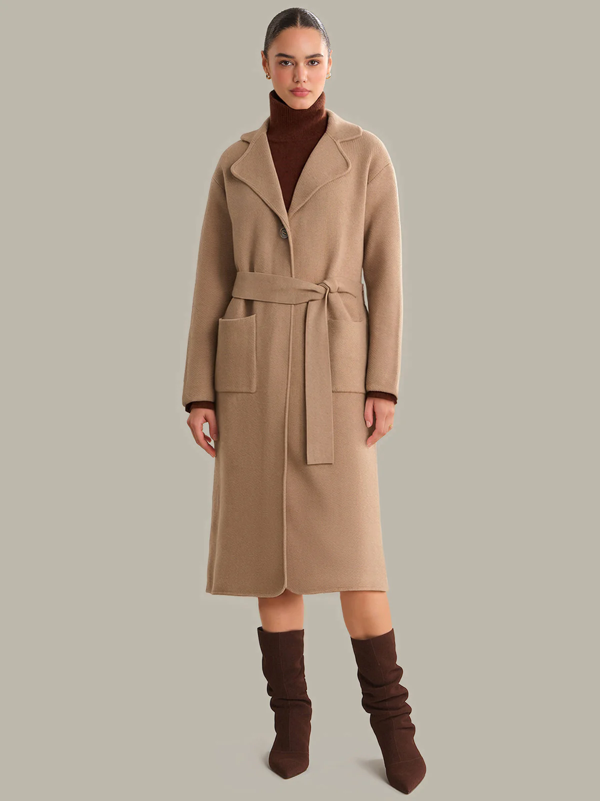 Madeline: Cashmere Blend Sweater Coat